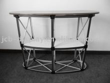 half-moon demonstration table