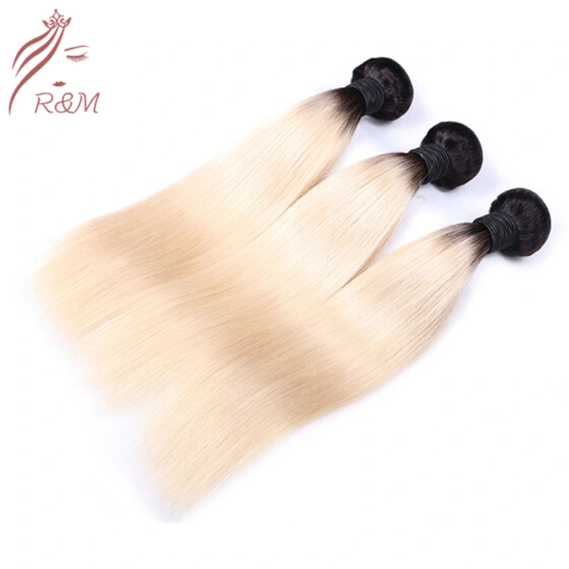 Wholesale Brazilian Remy Virgin 1b 613 Blonde Straight Ombre Human Hair