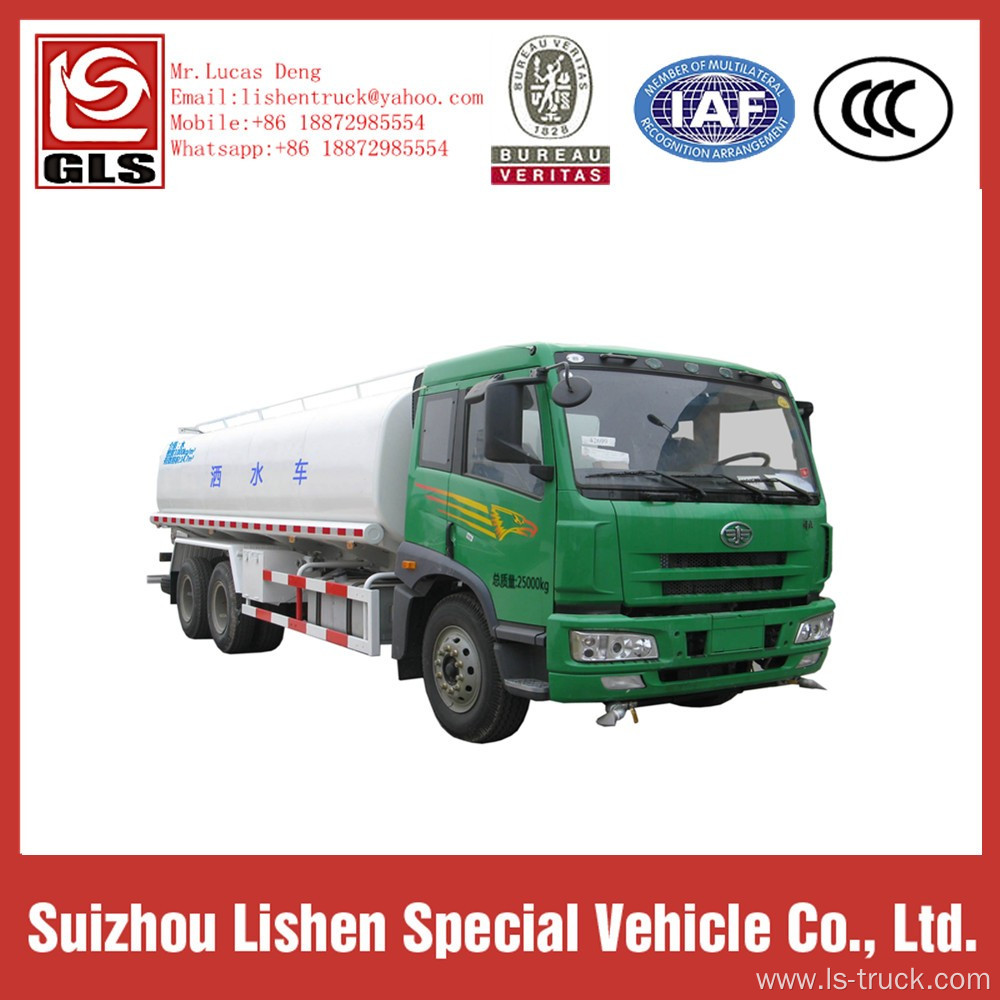 FAW 6*4 15 CBM Water Tank Truck