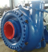 water with solid gravel pump