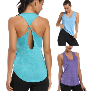 Workout Open Back T-Shirts for Women