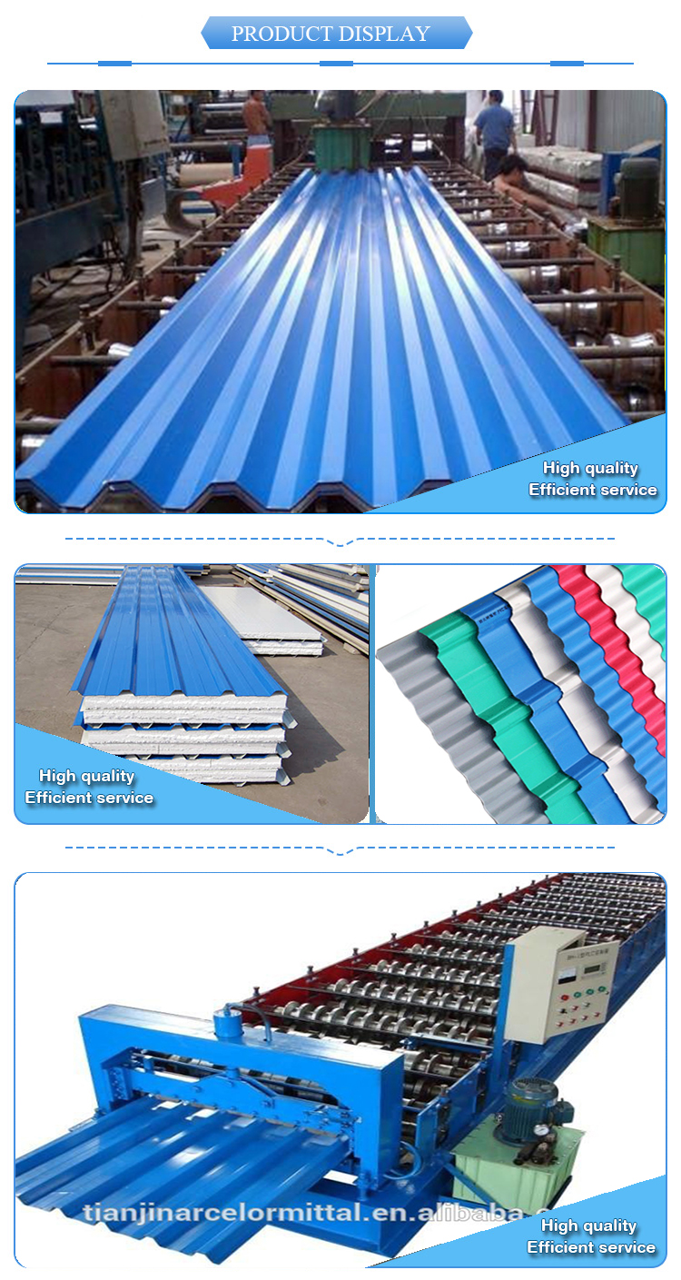 Hot Dipped 20 Gauge Galvanized Iron Corrugated Steel Roofing Sheet