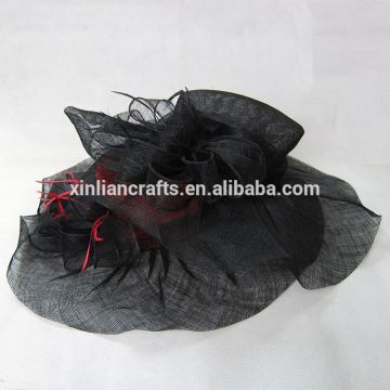 Wide Brim Elegant Sinamay Wedding Hat