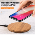 Hot Sale Bamboo Wooden Fast Wireless Charger