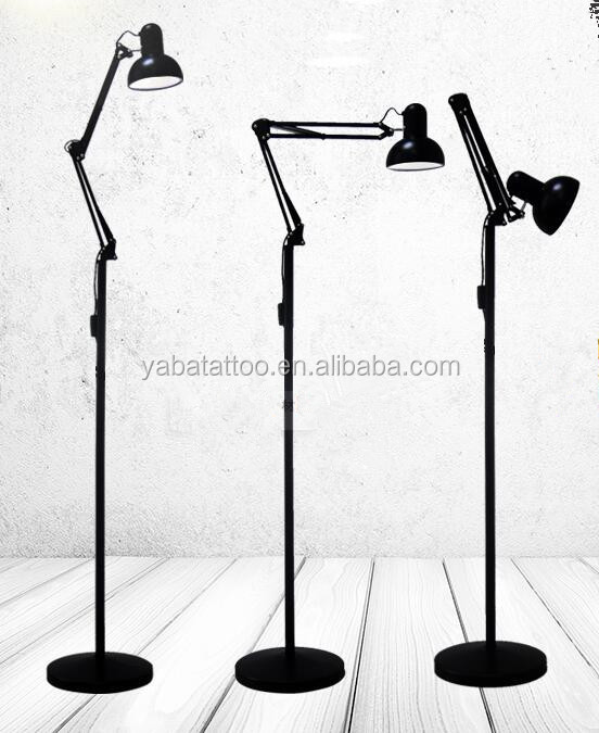 8 Magnifier LED floor Lamp Light with Floor Standing Adjustable Swivel Arm For Manicure SPA Tattoo Dental Beauty Salon