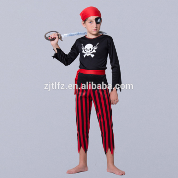 Factory wholesale high quality Pirate cosplay costume holloween costume for kids with cheap price