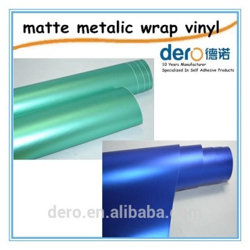 Dero auto body decoration stickers,ice matte metallic film for vehicle wrap