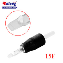 Solong G504A-15FT 1 Inch 25mm Tattoo Grip with Clear Plastic Tip Disposable Tattoo Tubes