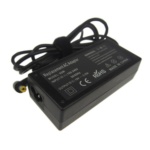 Adaptateur pour ordinateur portable jaune 19V 3.16A 5.5*2.5 MM