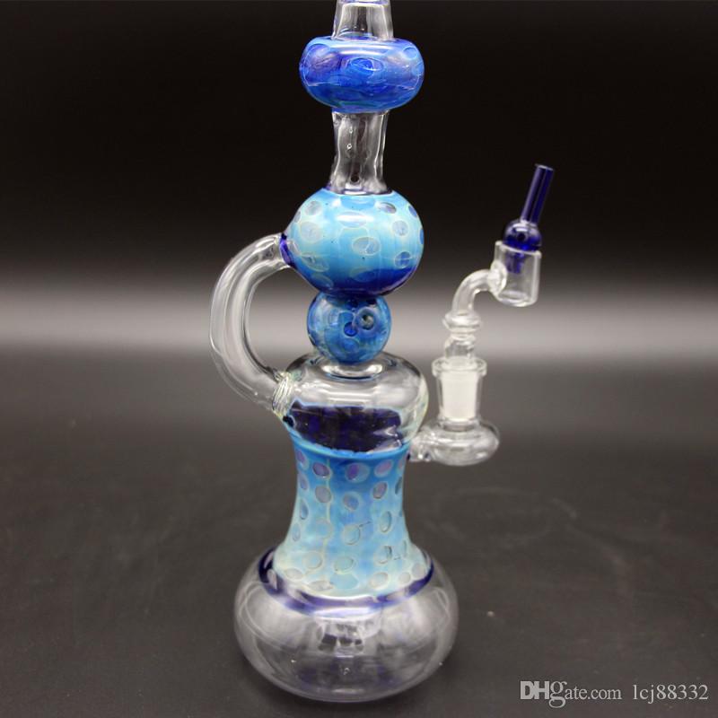 Bong!New Multi colour Glass Water Pipes Fab Egg with Matrix Perc 14.5mm Female Joint Oil Rigs Glass Bongs