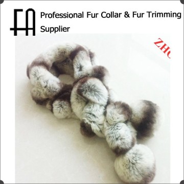 Factory direct wholesale price ladies rabbit fur scarf/rex rabbit fur scarf/rabbit fur scarf