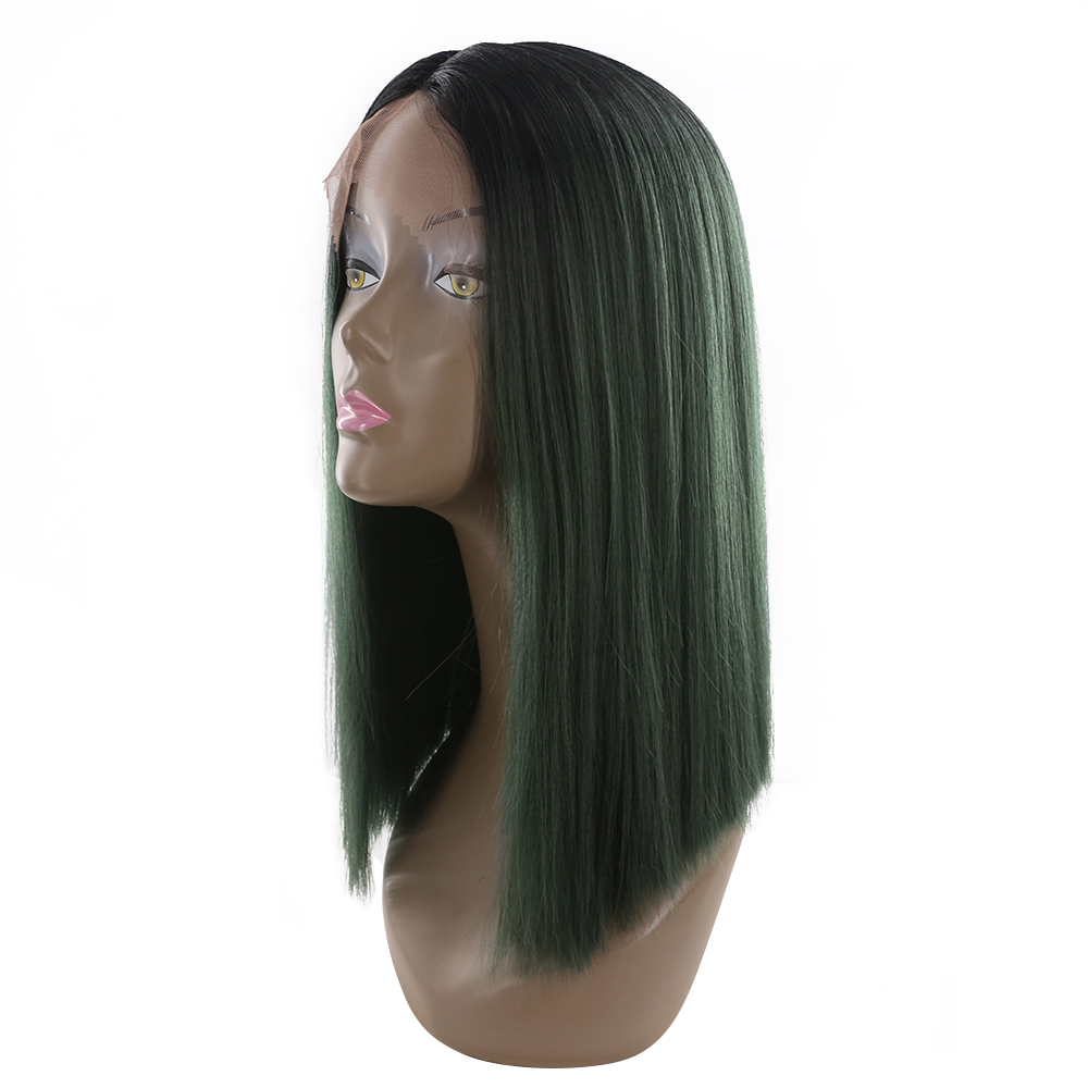 DTL special wig100% synthetic hair machine made women honey silk straight heat resistant soft synthetic wig