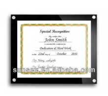 high quality elegant acrylic certificate & diploma frames wholesale