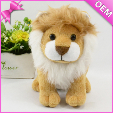 10cm Sitting Factory Direct Sale Soft Stuffed Plush Lion, Lion Plush Toy, Stuffed Lion