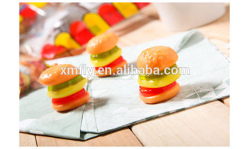 halal kosher chewy burger fruit flavour gummy candy