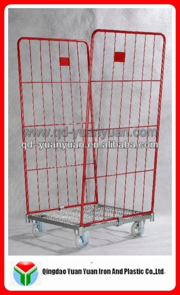 Industrial wire mesh roll contianer cart/Roll cage/Roll cart