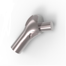 Gr5 cementless femoral-stem of hip prosthesis hamony stem