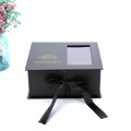 Janela Black Ribbon Box Flower Jewelry Gift Box