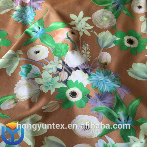 100% polyester printed tricot brush fabric