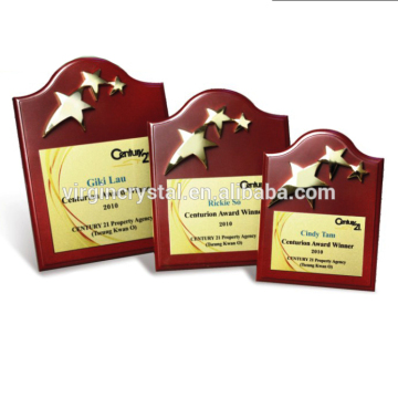 Decorative plaques with star and sayings wooden awards plaques