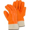 PVC winter gloves with chips safety cuff