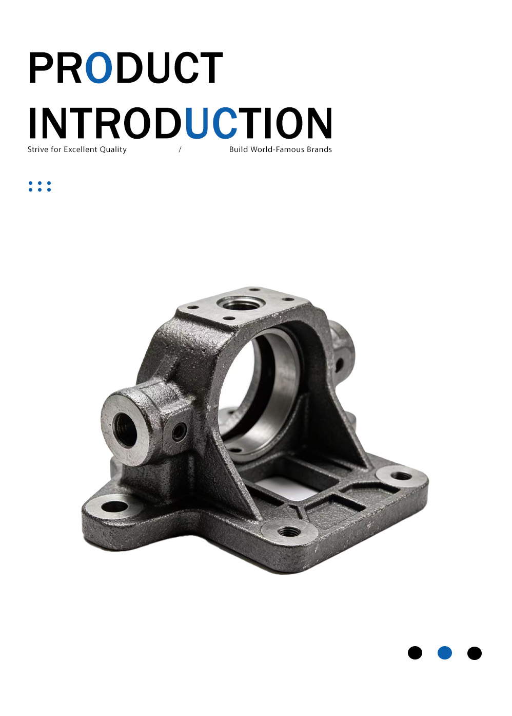 Литье чугунного кронштейна двигателя Cast Iron Engine Bracket Casting