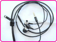Zipper Earphones, Noise Eliminating Earphone For Iphone Zipper Earphone With Volume Control