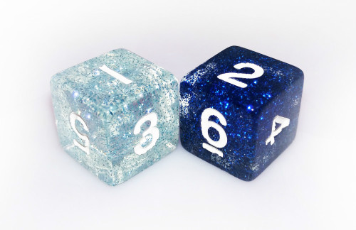 High quality custom color glitter dice