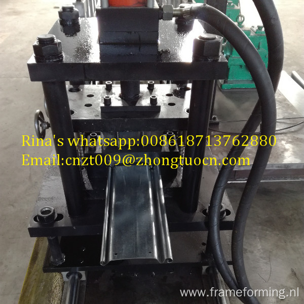 metal roller shutter door guide rails roll forming machine