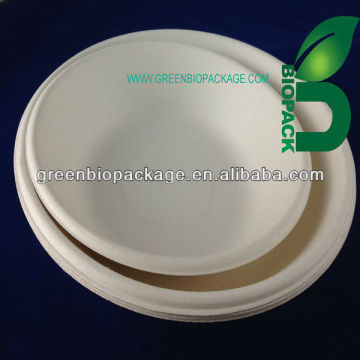 biodegradable bagasse pulp disposable microwave safe rice bowl