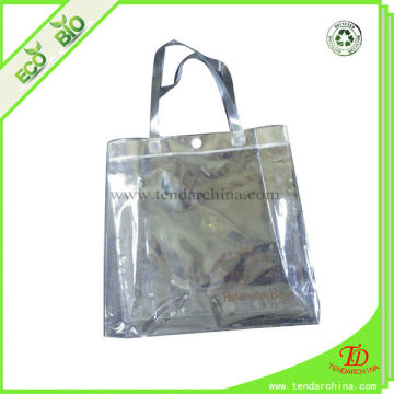 viny clear pvc tote bags for promotional packaging