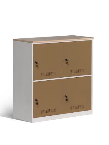 Assembled 4 Door Steel Cabinet for Office Storage