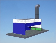 water based paint spray booth/bake oven paint booth/high quality spray booth for sale