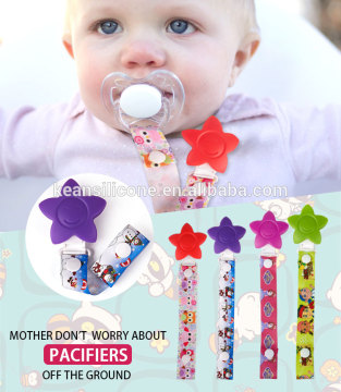 BPA free plastic dummy clip Funny pacifer clips baby pacifer clips