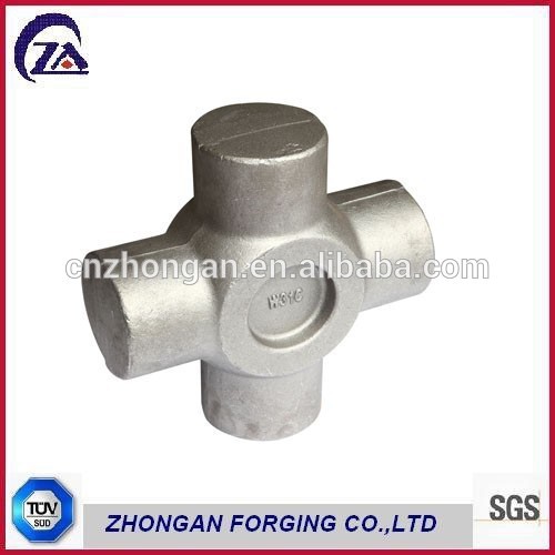 Forged universal joint for automotive drive shaft