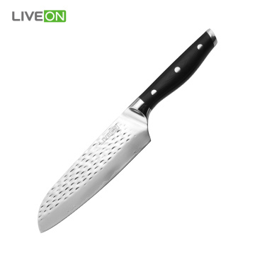 Couteau Santoku Japon en acier inoxydable de 7 po