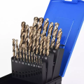 Atacado 25pcs Twist Drill Bit Din 338 HSS Drill Bits para metal aço inoxidável