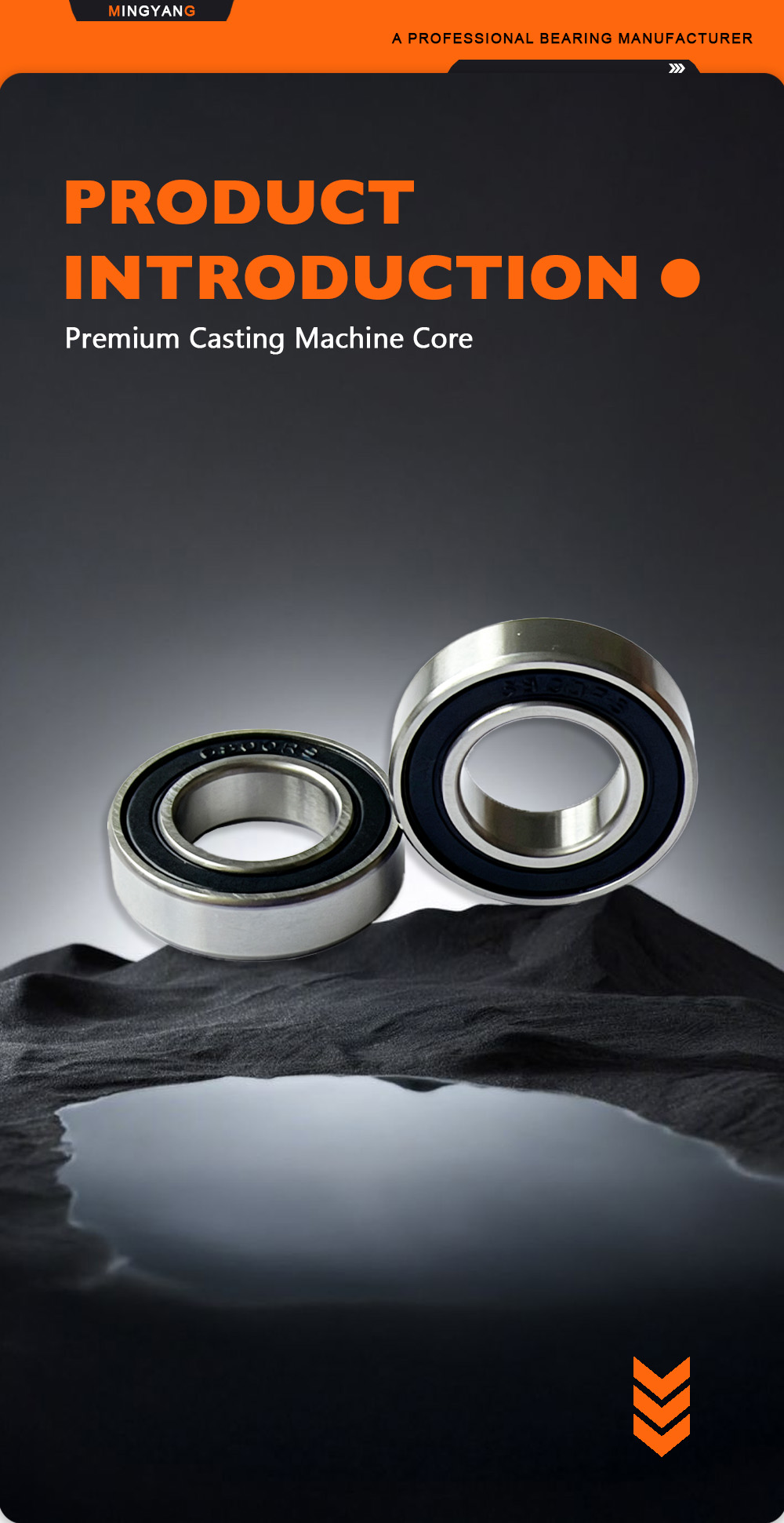 Тонкий подшипник 6800‑2RS для легких нагрузок X 6800‑2RS Light‑Load Thin Bearing X