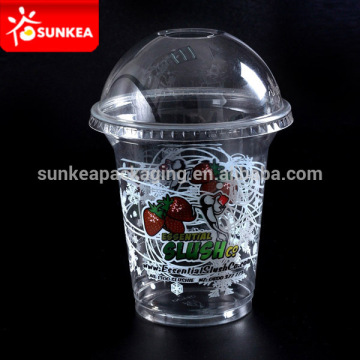 Novelty disposable plastic drinking cups and lids