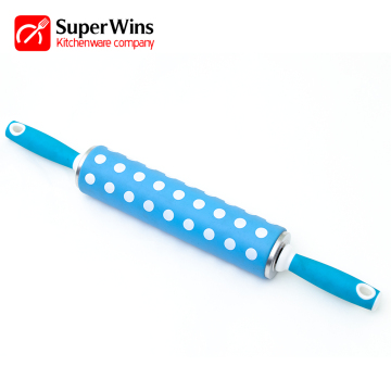 Kitchen Baking Tool Plastic Handle Silicone Rolling Pin
