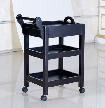 solid wood beauty salon trolley