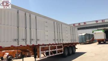 Detachable box cargo Van semi trailer