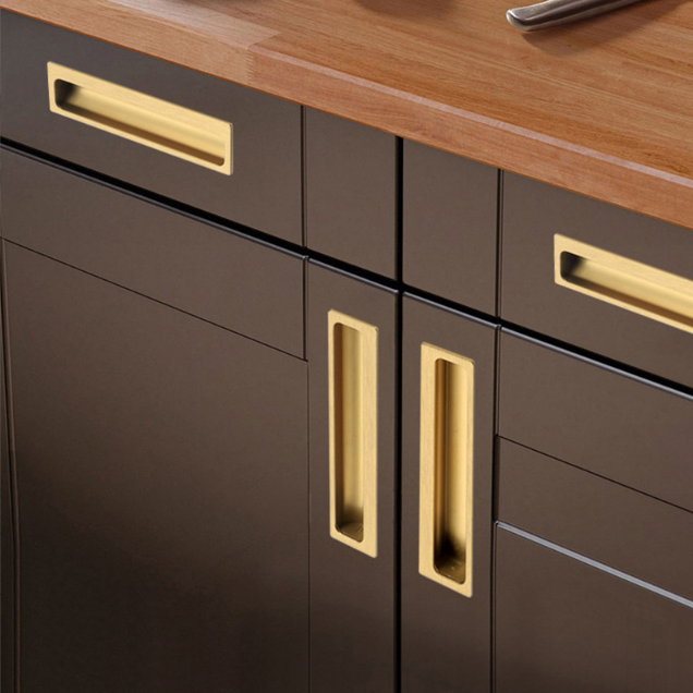 Görünmez çekmece çekme kolu Invisible drawer pull handle
