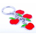 Hot Selling Fashion Metal Silver Fruit Keychain