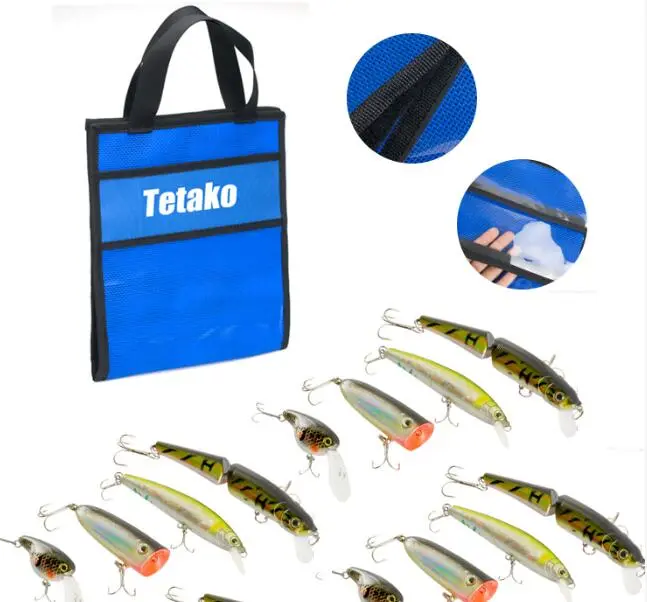 Durable Rollable Tote 600d Mesh Waterproof PVC Fishing_Lure_Bags Fish Lures Fishing Lure Bag