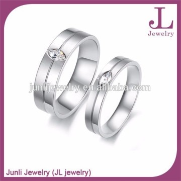 Stainless Steel Silver Color Couple Rings