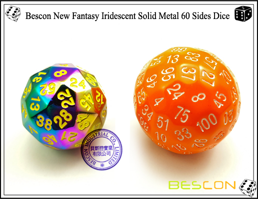 Bescon New Fantasy Schillerndes Solides Metall 60 Seiten Dice-4 Bescon New Fantasy Iridescent Solid Metal 60 Sides Dice-4