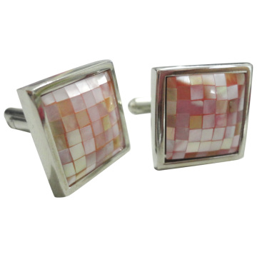 Cuff Links with Seashells (CXD-CL041)