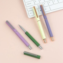 Custom Logo Gel Ink Rollerball Pens - Hot Sale Metal Hexagon Ball Pens