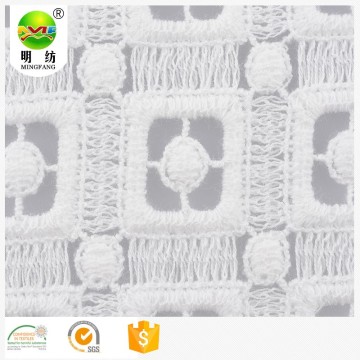 embroider 100% cotton heavy embroidery french lace fabric